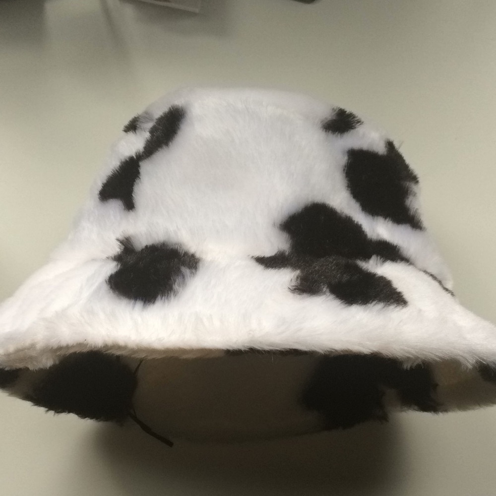 Cow print bucket hat